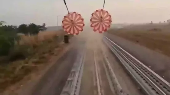 A series of qualification tests for drogue parachutes, which have been carried out to develop a deceleration system for ISRO's Gaganyaan crew module