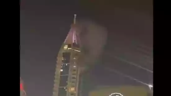 Drone debris hits Dubai’s 23 Marina tower
