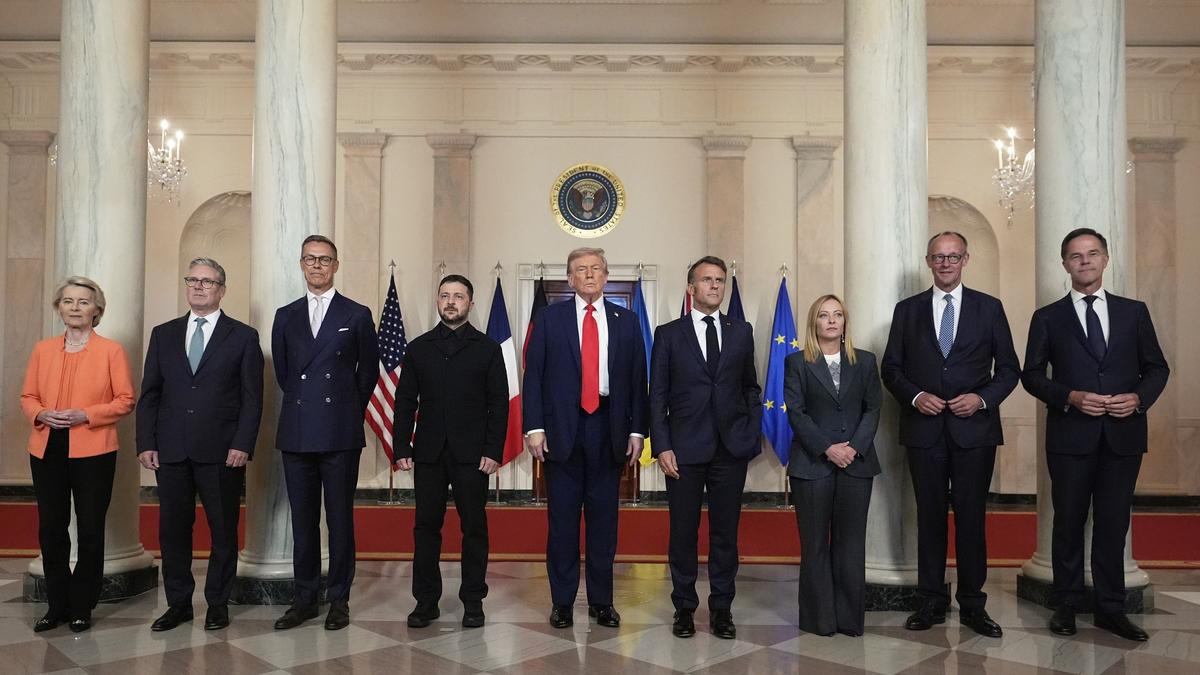 During their second meeting in the Oval Office this year, President Donald Trump said the U.S. would be willing to support European efforts to police any peace deal in Ukraine, while its leader, Volodymyr Zelenskyy expressed his gratitude and wore dressier clothes.