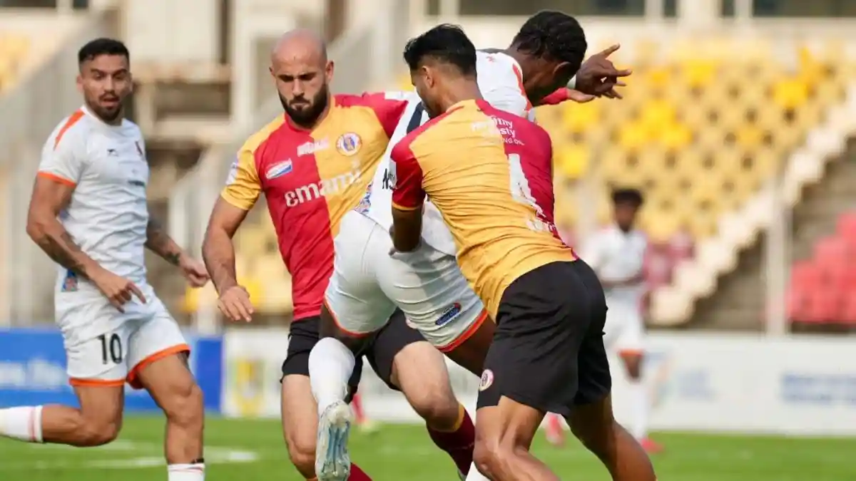 East Bengal delivered a gritty and efficient performance to bag their place in their third AIFF Super Cup final, beating Punjab FC 3–1 on Thursday