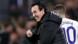 Aston Villa manager Unai Emery may not believe his team are Premier League title contenders - but he is 