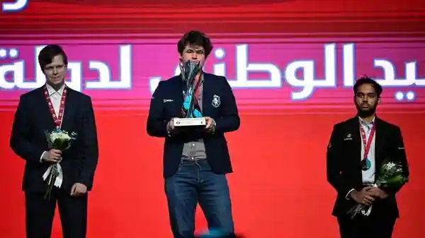 Erigaisi settles for bronze as Carlsen wins 9th consecutive title