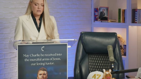 Erika Kirk, wife of slain conservative political activist Charlie Kirk, made her first remarks to the public today after the 31-year-old was shot and killed on September 10. Charlie, founder of Turning Point USA and an ally of Donald Trump, was shot during an event at Utah Valley University. In her first remarks, Erika made a special gesture for President Trump.