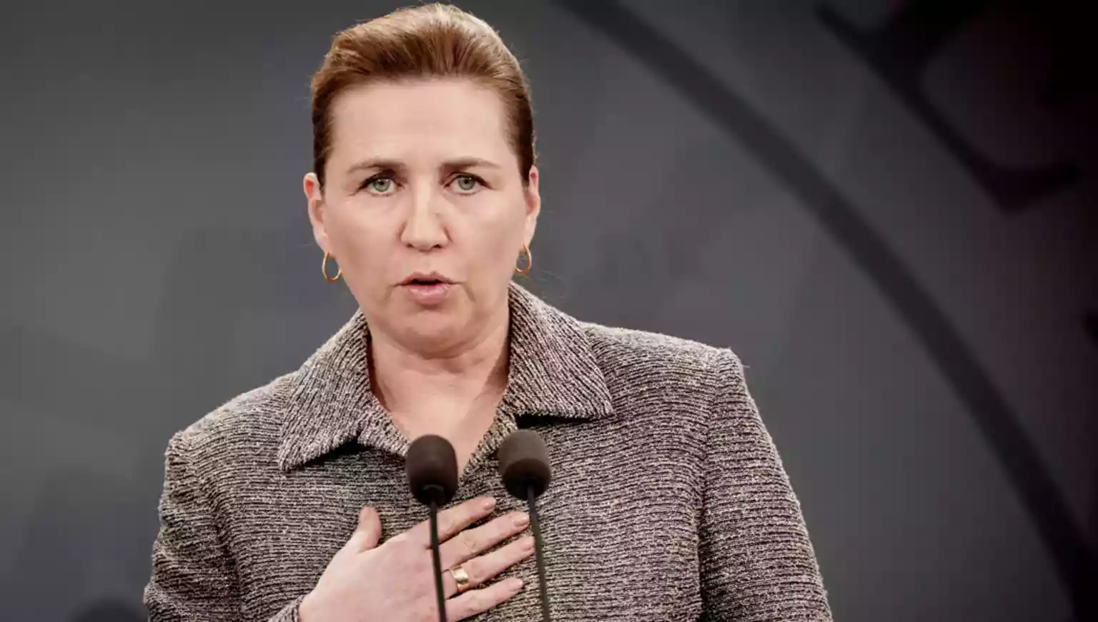 Denmark's Prime Minister Mette Frederiksen says 