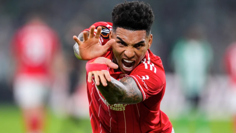 Eyebrows were raised when Nottingham Forest's teamsheet dropped for their first European game in 29 years - and Chris Wood was on the bench.</b> After all, it was the New Zealand forward's 20 Premier League goals last season that helped propel Forest back into Europe.
