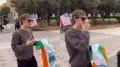 A video allegedly showing a Texas resident tearing up the Indian national flag in front of a cheering crowd has sparked widespread outrage online