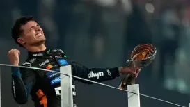 Lando Norris clinched the 2025 F1 championship by two points after a controversial overtaking move on Yuki Tsunoda in Abu Dhabi. Lando Norris's first world