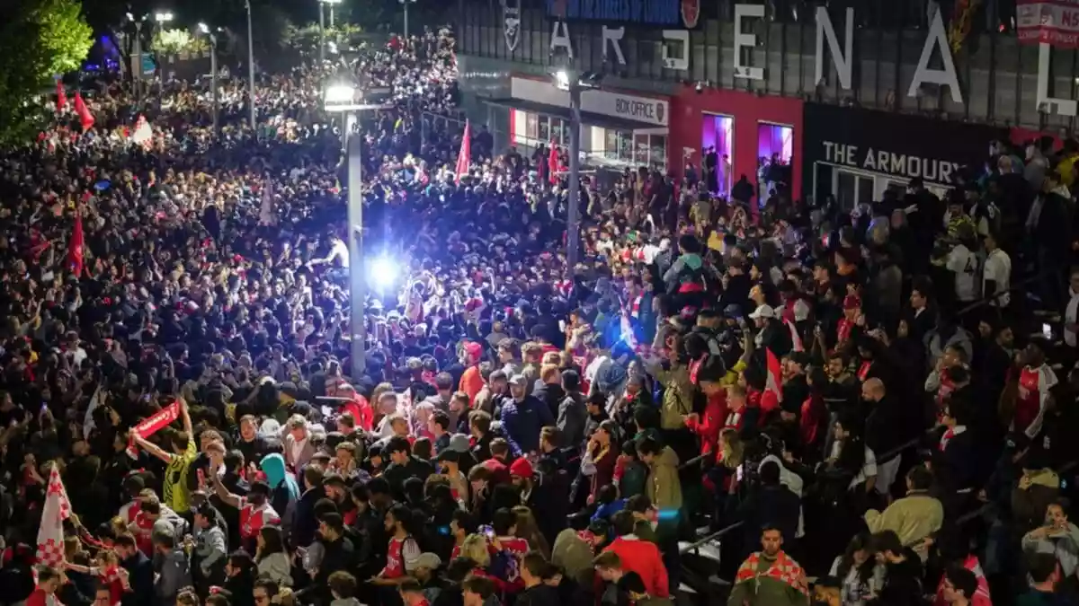 Arsenal supporters around the world erupted in celebration after the North London club secured their first Premier League title in 22 years