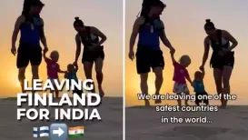 <h4>Family decides to leave 'one of the safest countries in the world' Finland to relocate to Mumbai</h4><h4>A Finnish family is moving to