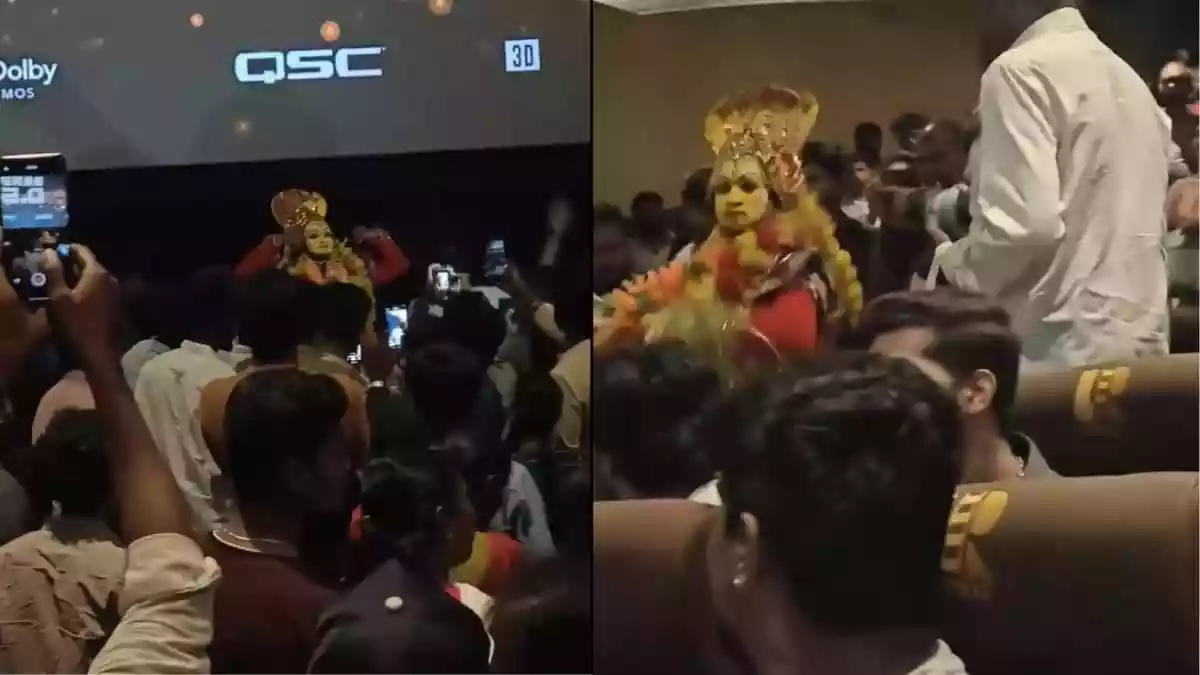 Fans across the country flocked to theatres to watch Rishab Shetty's much-awaited film, Kantara: Chapter 1, which is the prequel to the 2022 blockbuster Kantara. The film features grand visuals, folklore-inspired storytelling and impactful performances.Fans across the country flocked to theatres to watch Rishab Shetty's much-awaited film, Kantara: Chapter 1, which is the prequel to the 2022 blockbuster Kantara. The film features grand visuals, folklore-inspired storytelling and impactful performances.While the audience is rushing to watch the movie, one fan's unusual act outside a Bengaluru theatre is grabbing widespread attention.<strong>Fan Recreates Rishab Shetty's Possession Scene</strong>At Anjan Theatre on Magadi Road in Bengaluru, one fan drew attention by reenacting a memorable scene from the film.Dressed in a yellow kurta and dhoti, sporting a beard, he twirled, shouted and even lay on the floor to imitate the possession sequence from the film where Rishab's character gets possessed by Guliga, a mythological divine figure central to the story. People can be seen recording the act on their phones.