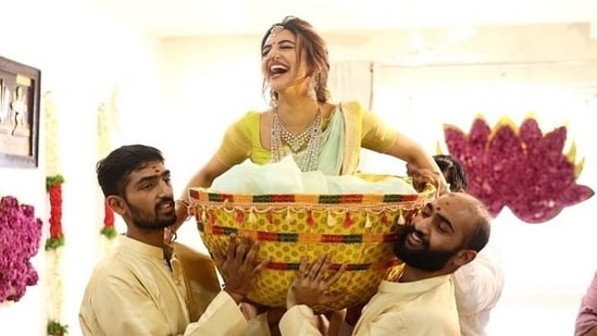 Fans reacted positively to Sreeleela's birthday celebrations, with many expressing joy and confusion over her marital status. Telugu star Sreeleela will turn 24 in just two weeks. Ahead of that, her mother planned a beautiful event to mark the occasion. The celebrations looked so stunning that fans got a little confused… is Sreeleela getting engaged?