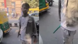 A shocking incident has come to light after a journalist alleged that he was assaulted with a rod by a Rapido driver during a cab ride in Faridabad