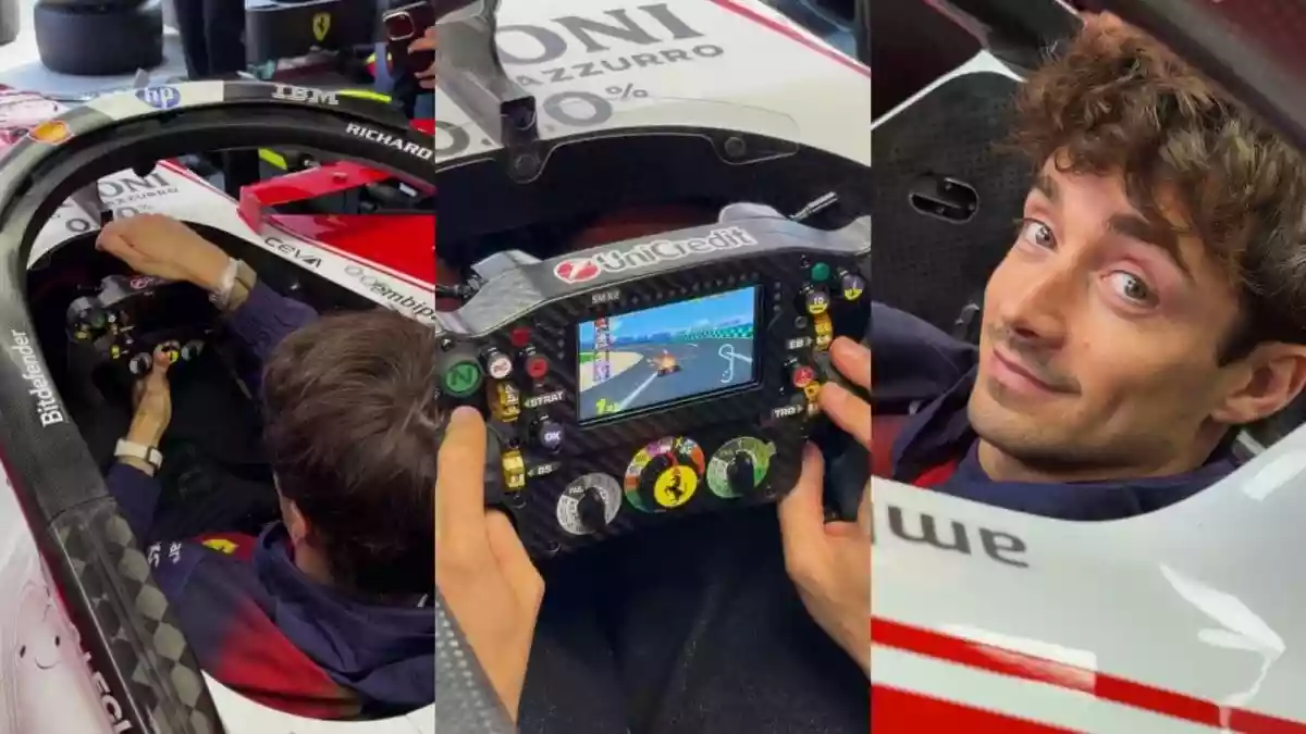 Ferrari Trolls F1 Grid With Mario Kart Clip After Leclerc’s ‘Mushroom’ Moment