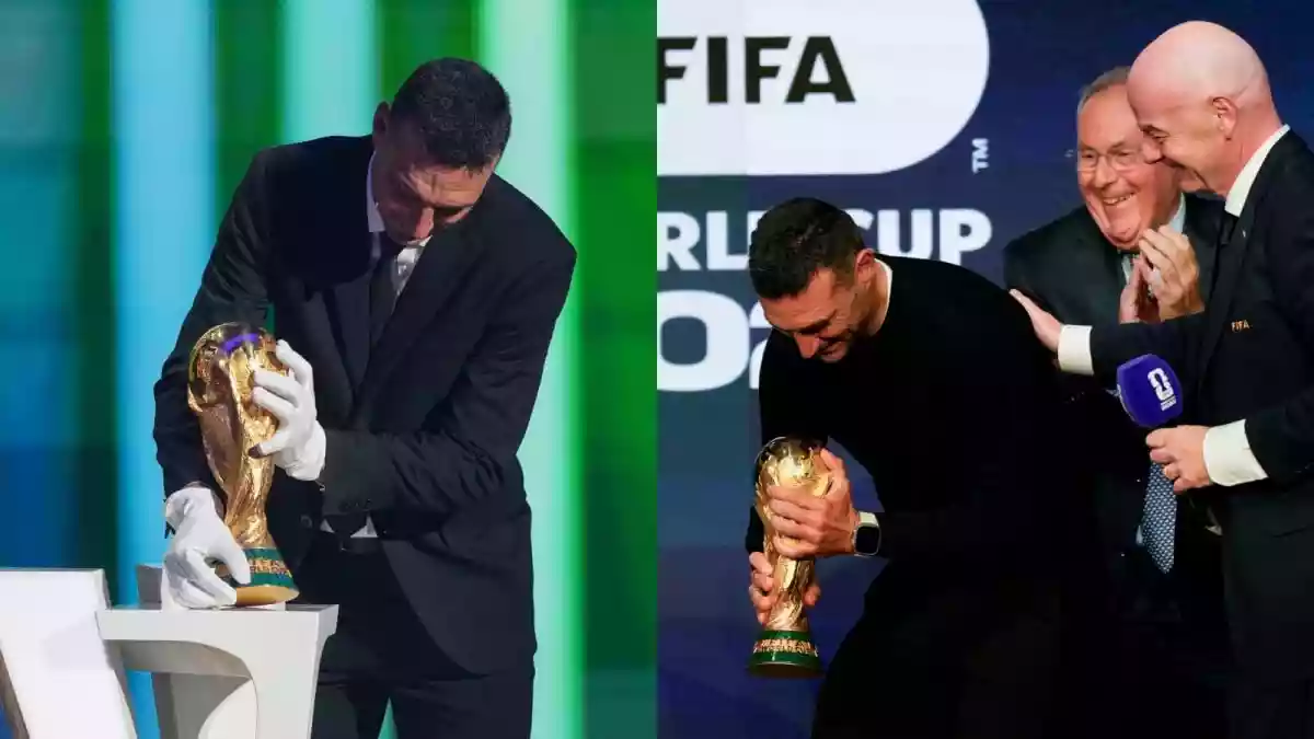 FIFA Apologises After Lionel Scaloni Asked To Wear Gloves While Handling World Cup Trophy