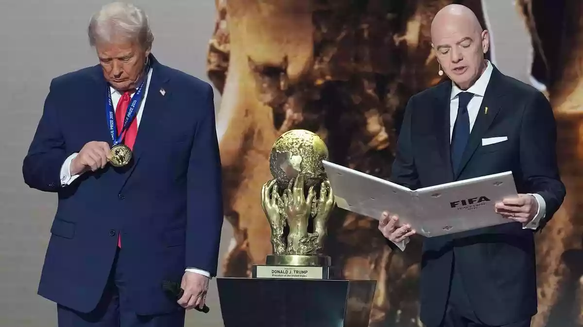 FIFA gives President Donald Trump Peace Prize in departure from its traditional focus on sport