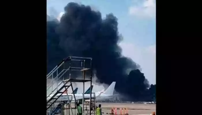 Fire Breaks Out At Dhaka Airport