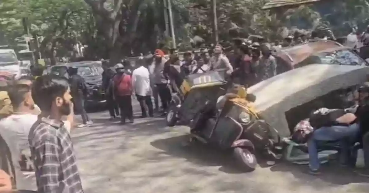 Five persons were arrested after the parapet segment of an under-construction metro bridge in Mumbai collapsed, killing one person and leaving three others