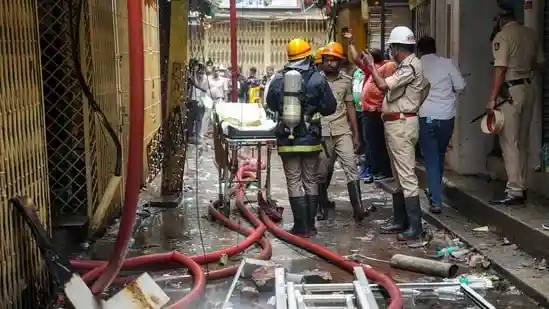 Five people were killed and several others trapped after a fire broke out in a plastic mat shop in Bengaluru's Nagarathpete on Saturday. The fire broke out in a three-storey plastic mat manufacturing unit in a congested street near KR Market in Nagarathpete in Bengaluru at around 3 am on Saturday, PTI reported.