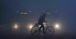 Flights were disrupted in the National Capital Region and northern India on Monday because of dense smog. The air quality in Delhi was in the