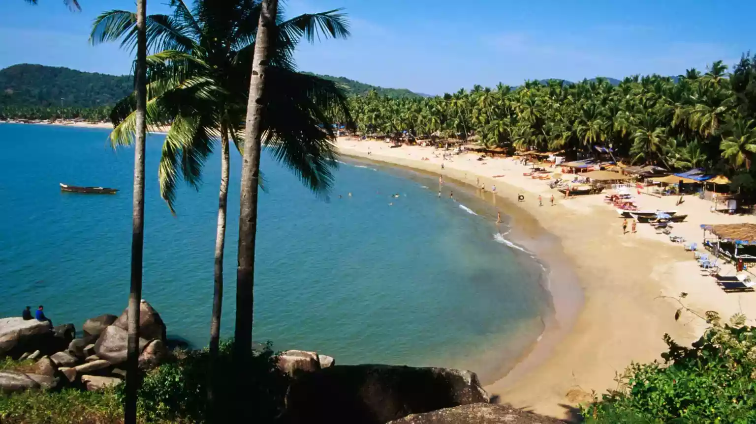It is just past noon at the crescent-shaped Palolem beach on the southern tip of Goa's long, sandy coastline. The sun is blinding hot