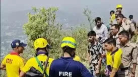 <h4>Four dead after car falls into 500-metre-deep gorge near Mussoorie</h4><h4>With the goal of reducing road accidents by 50% by 2030