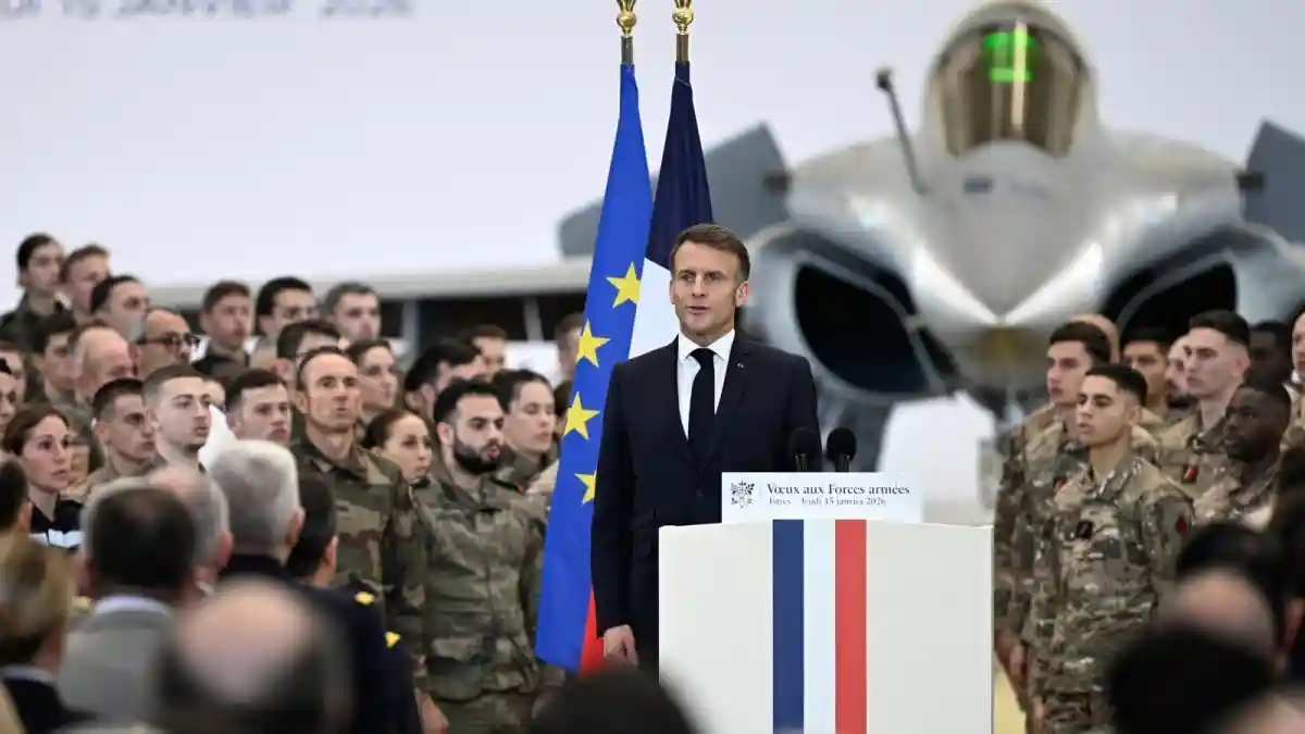 French President Emmanuel Macron on Thursday said France would soon send additional land, air, and sea forces to Greenland to join a European military exercise