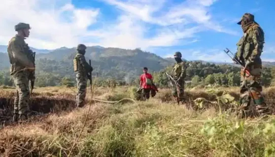 Fresh violence flared in Manipur's Torbung area as armed miscreants attacked a site where 389 IDPs were recently resettled. One civilian was injured