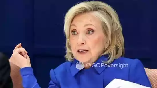 Furious Hillary Clinton slaps table over leaked Epstein deposition photo