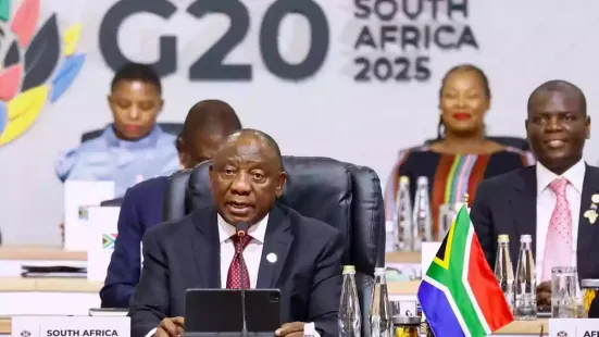 The heads of state attending the G-20 Leaders' Summit in Johannesburg on Saturday (November 22, 2025) adopted a Declaration by consensus despite U.S