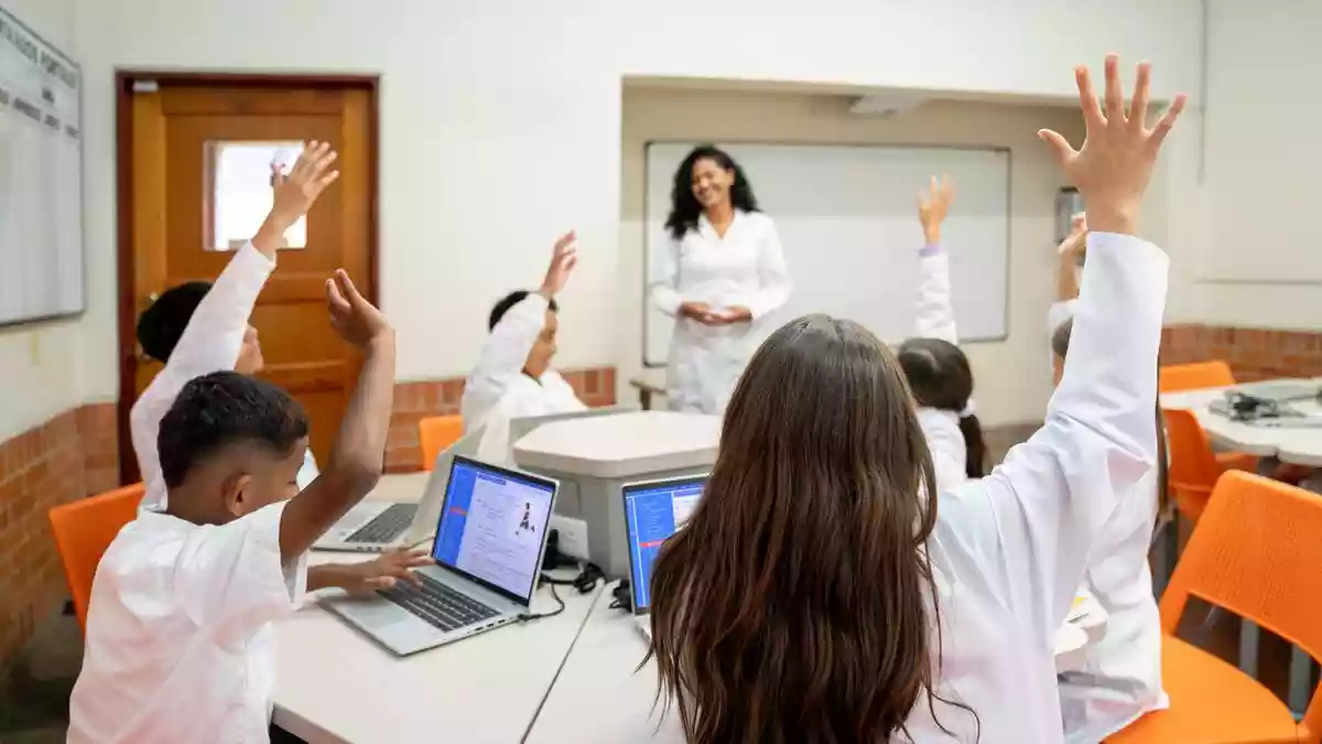 In a brightly lit classroom in Ghaziabad, the usual morning silence of a Class 8 Math period has been replaced by a flurry of digital excitement