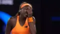 American Coco Gauff was caught slamming her tennis racquet in anger after her shock loss to Elina Svitolina in the women's quarterfinal of the ongoing