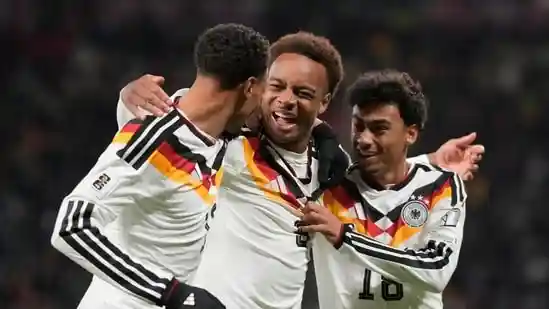 Germany and Netherlands went on goal sprees as they wrapped up World Cup qualification with resounding wins in their last European group matches on Monday