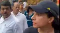 Traffic chaos during the BJP’s demonstration over the women’s reservation bill in Mumbai's Worli area prompted an irate woman to confront Maharashtra