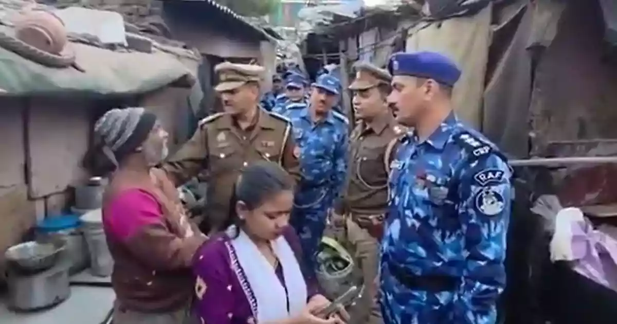 The Ghaziabad Police has ordered an inquiry after a video circulated on social media showed a station house officer intimidating residents in temporary