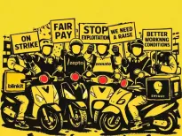 Ahead of a planned strike on New Year's Eve, Shaik Salauddin, founder-president of the Telangana Gig and Platform Workers Union (TGPWU)