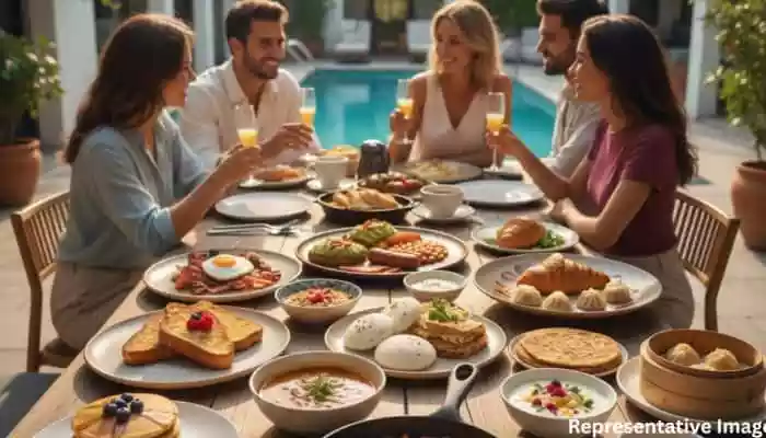 Explore ten global breakfast dishes — from pancakes and shakshuka to idli and dim sum — now available through Zomato cafés and restaurants