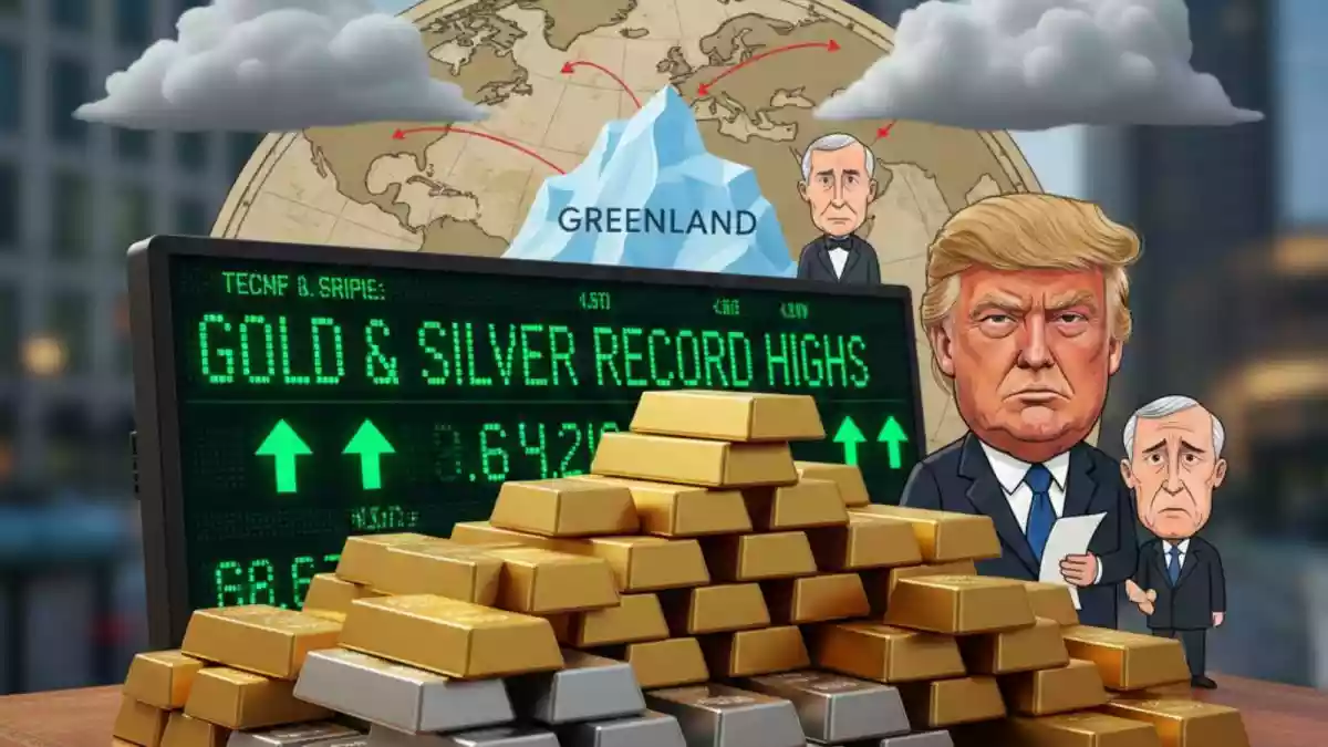 <strong>Gold, Silver Prices At Record High:</strong> Gold and silver prices hit a record high at the international spot market following the rising