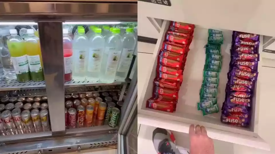 Google techie shows office micro kitchen