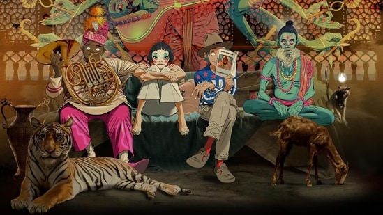 Gorillaz, the animated band led by British musician Damon Albarn, recently announced the release of a new album, The Mountain, and it has a connection to India. The band's ninth studio album will be released next year. Gorillaz also announced a UK and Ireland tour.
