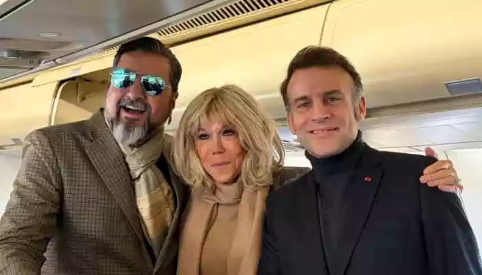 French President Emmanuel Macron and First Lady Brigitte Macron met Bollywood stars in Mumbai, the delegation will travel to Delhi for the India AI Impact