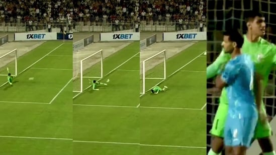 Gurpreet Singh Sandhu was the hero as Khalid Jamil began his tenure as India's head coach with a narrow 2-1 win vs Tajikistan in their opening fixture of the CAFA Nations Cup, on Friday. Defenders Anwar Ali and Sandesh Jhingan scored in the fifth and 13th minutes, respectively, as India defended for the remaining 75 minutes.