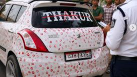 A Gwalior man’s attempt to recreate a viral social media trend with his car took an unexpected turn after traffic police traced the vehicle