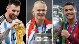 Erling Haaland has played down comparisons between himself and modern footballing greats Lionel Messi and Cristiano Ronaldo, saying 