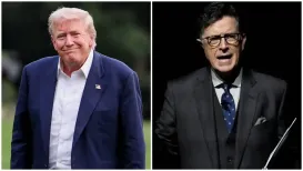 US President Donald Trump launched a fresh attack on late-night television, singling out host Stephen Colbert in a series of posts as he renewed his criticism