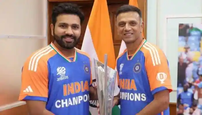 Fomer head coach Rahul Dravid credited Rohit Sharma for steering India into a new avatar in the limited-overs format. He also spoke about India's chances at