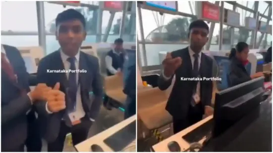 Bengaluru's Kempegowda International Airport saw a tense incident on Tuesday when a passenger, claiming to have arrived nearly two-and-a-half hours before