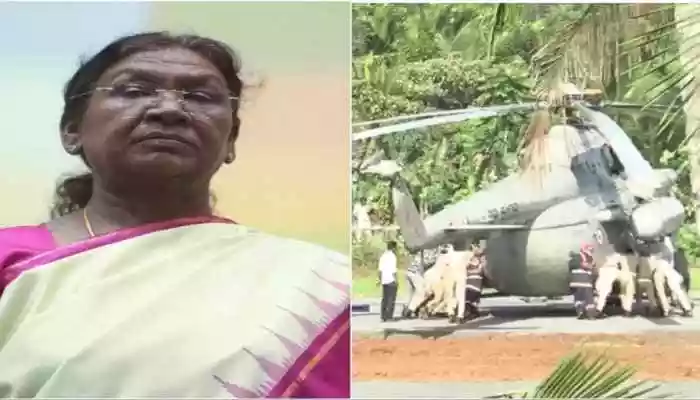 Helipad Section Collapses As President Murmu's Chopper Lands In Kerala 