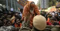 Hundreds of persons associated with Hindutva groups, including the Vishwa Hindu Parishad and Bajrang Dal, staged a demonstration outside the Bangladesh High