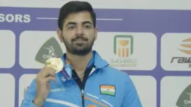 Young Indian shooting prodigy Samrat Rana delivered a sensational performance to clinch gold in the men's 10m air pistol at the ISSF World Championships on