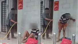 A homeless man who was kicked, hosed down and humiliated for sleeping outside a bank in Malaysia has opened up about his ordeal. Safiudeen Pakkeer Mohamed